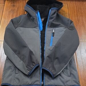 Gerry Kids Gray and Blue Hooded Jacket